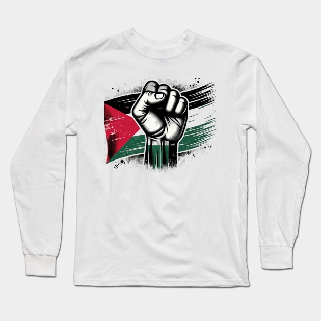 Free Palestine Long Sleeve T-Shirt by MZeeDesigns